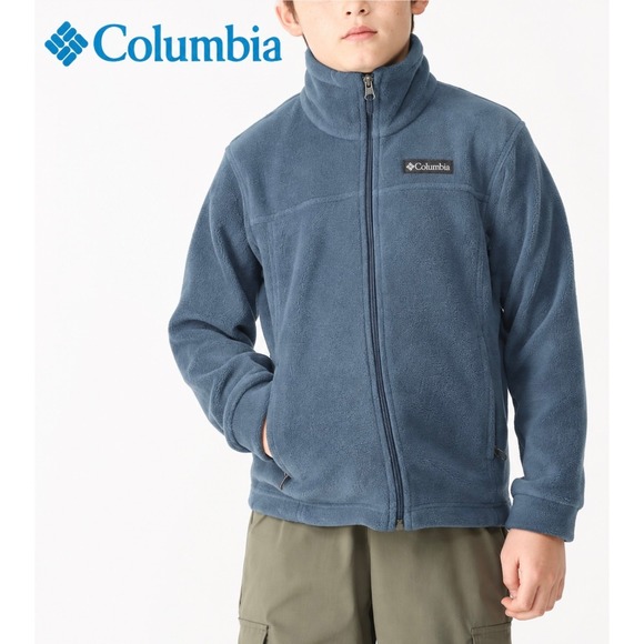 Columbia Other - Columbia Kids Steens Navy Blue Full Zip Fleece Jacket Size Medium 10-12